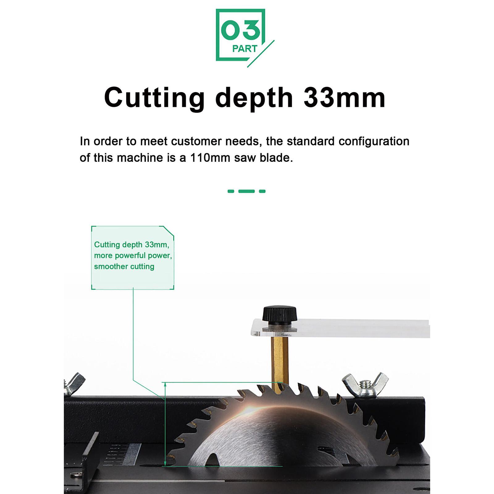 Mini Table Saw For Woodworking - Компактный 4-дюймовый мини-циркулярный станок с набором