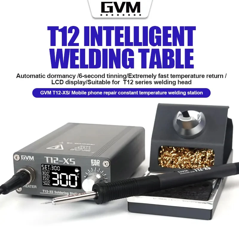 Digital Soldering Station T12 - Паяльная станция GVM T12-XS с умным