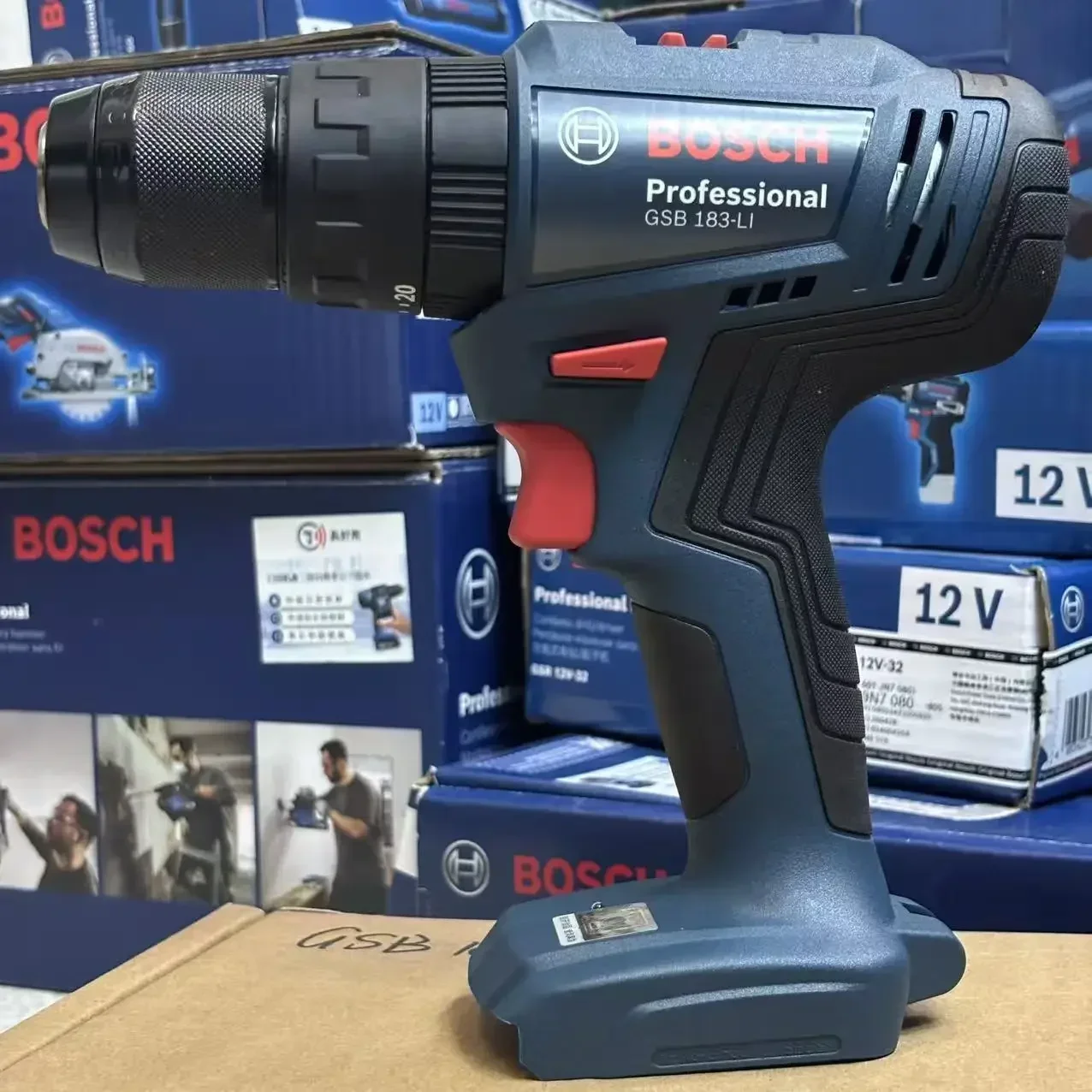 Brushless Cordless Electric Drill 18V - Бесщеточная ударная дрель Bosch GSB 183-LI