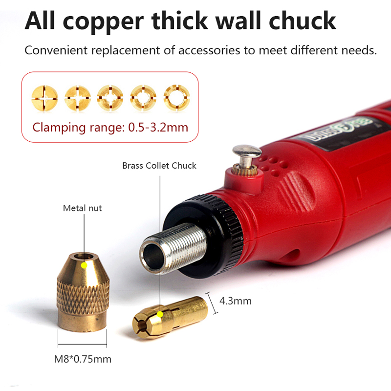 Беспроводная мини-дрель-гравер – обзор и цена Cordless Rotary Tool Kit Accessories