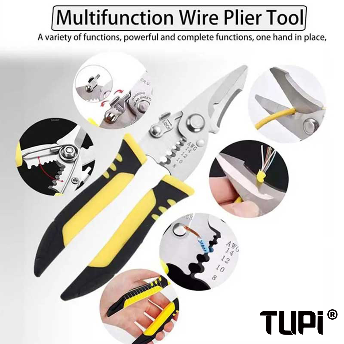 TUPI Pro электрические плоског – обзор и цена Automatic Wire Stripper Cutter