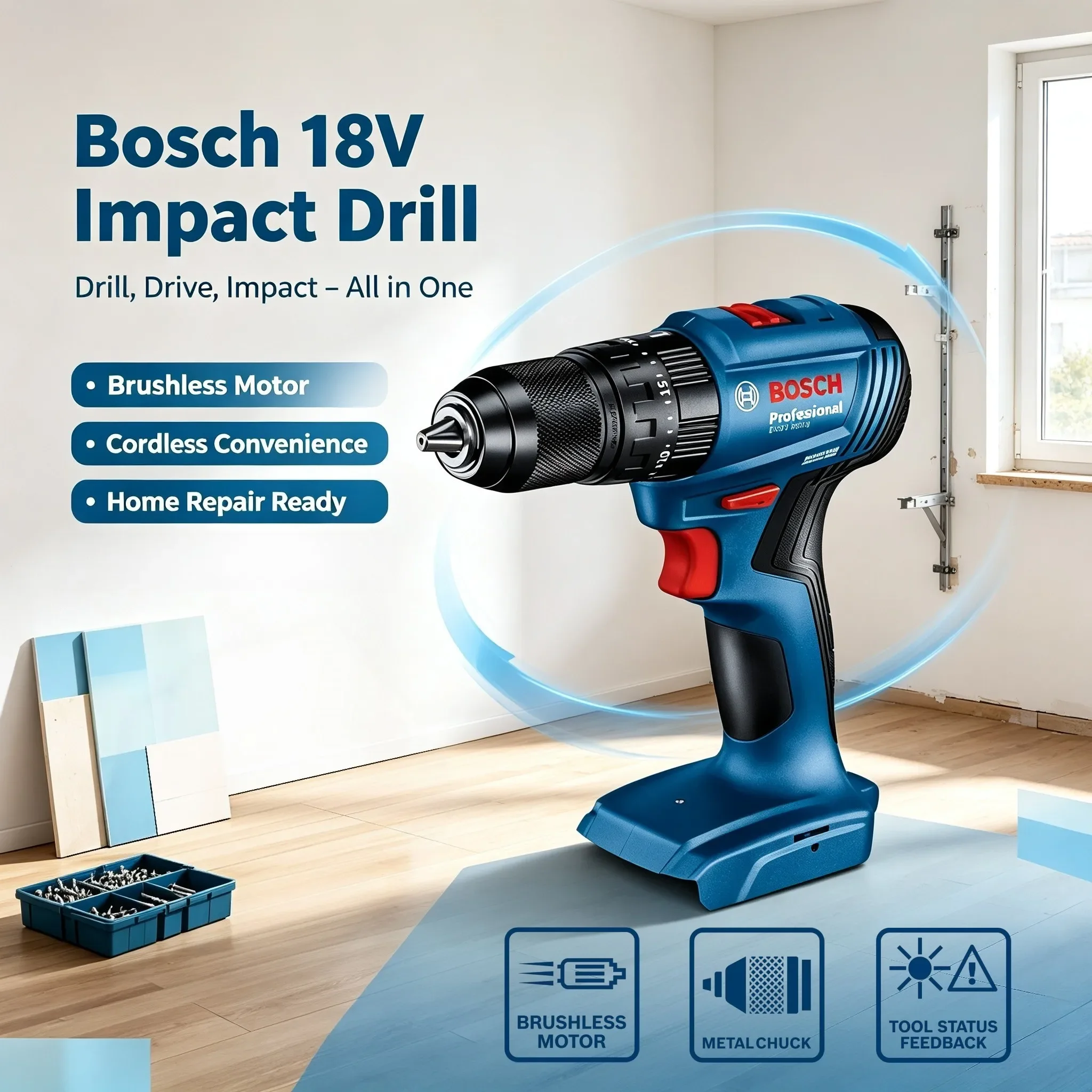 Bosch GSB 185-LI 18В Бесщеточн – обзор и цена Brushless Cordless Electric Drill 18V
