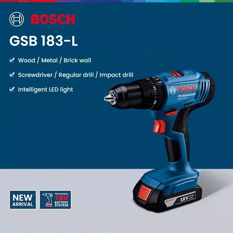 Bosch GSB183-LI 18В Аккумулято – обзор и цена Brushless Cordless Electric Drill 18V