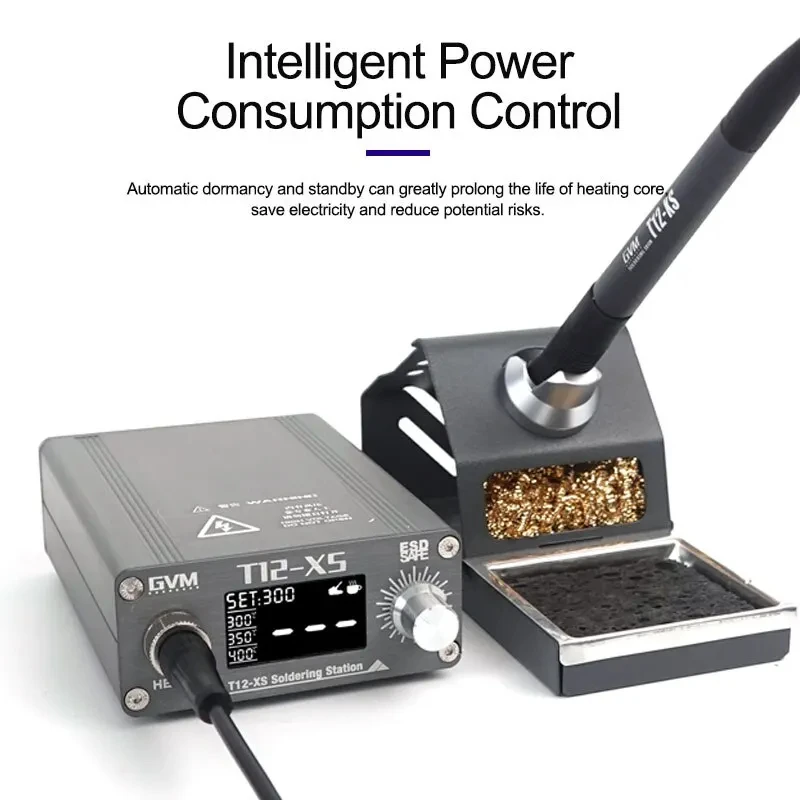 Паяльная станция GVM T12-XS с  – обзор и цена Digital Soldering Station T12