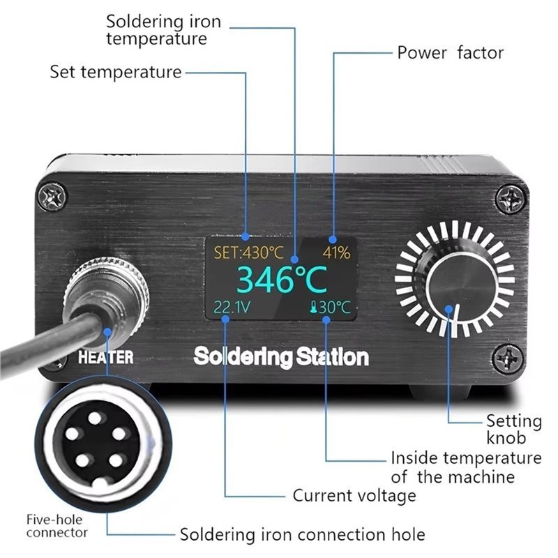 Портативная мини-паяльная стан – обзор и цена Digital Soldering Station T12